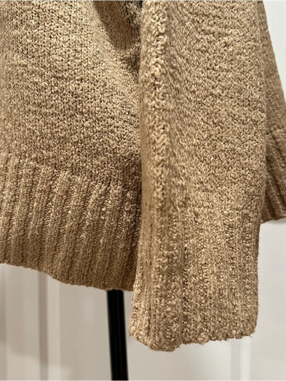 Free People Women's Brookside Tunic Oversized Sweater Desert Camel Size Small